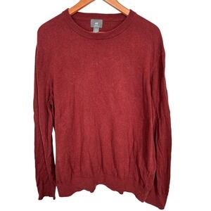 H&M Men's Red Pullover‎ Slim Fit Long-Sleeved Sweater Size XXL